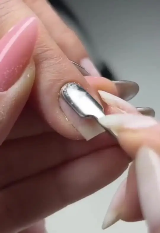 Nail extension prep with e-file